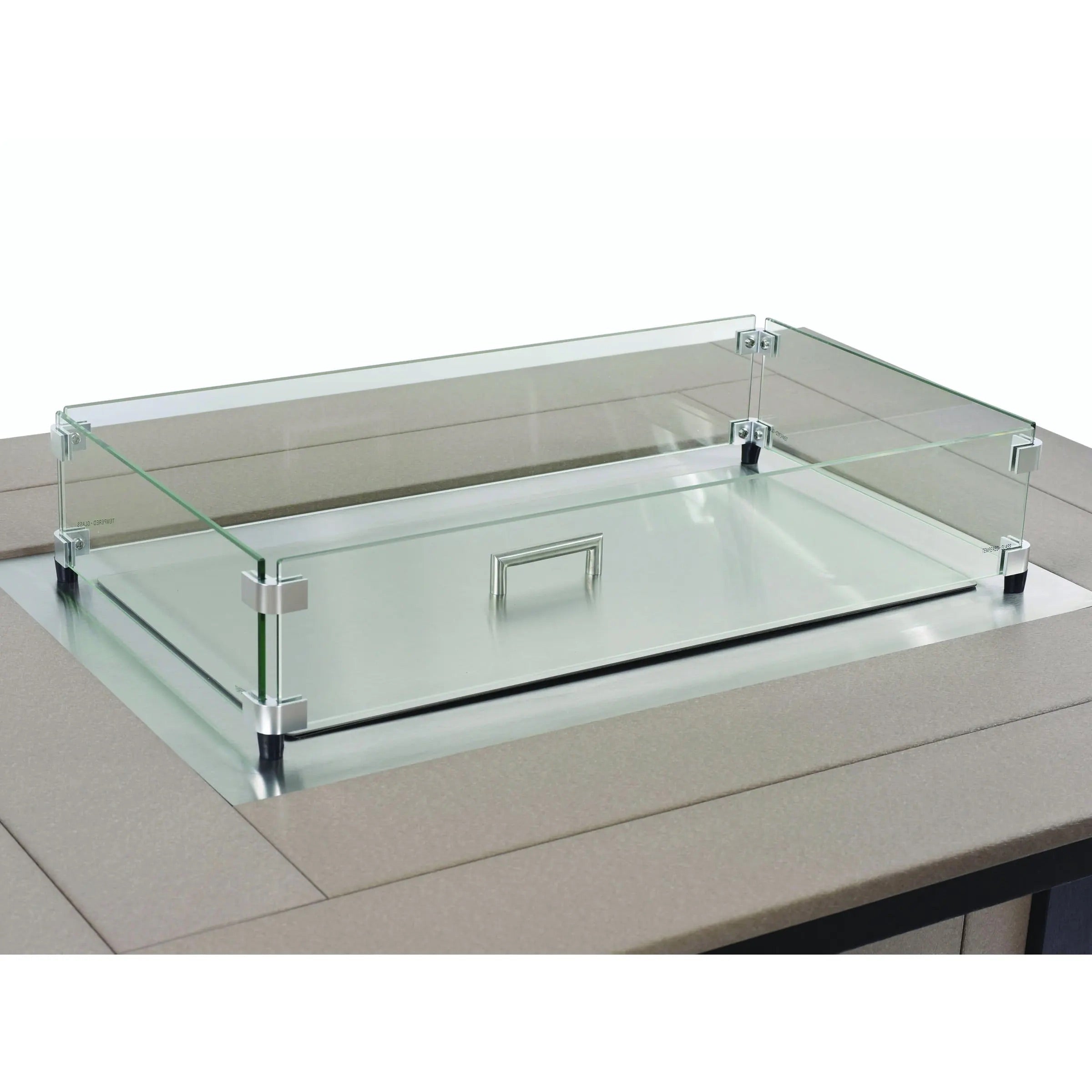 12" x 24" Rectangular Stainless Steel Burner Lid