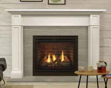 Majestic 36" Quartz Platinum Direct Vent Fireplace