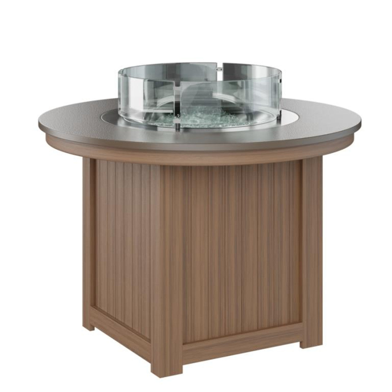 Donoma 44” Hammered Round Dining Fire Table