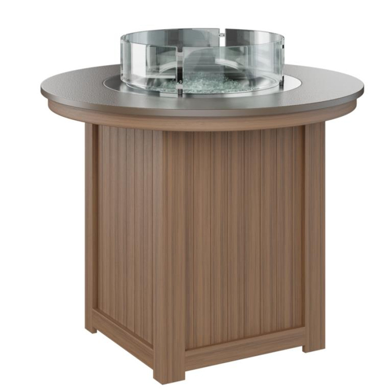 Donoma 44" Hammered Round Counter Fire Table