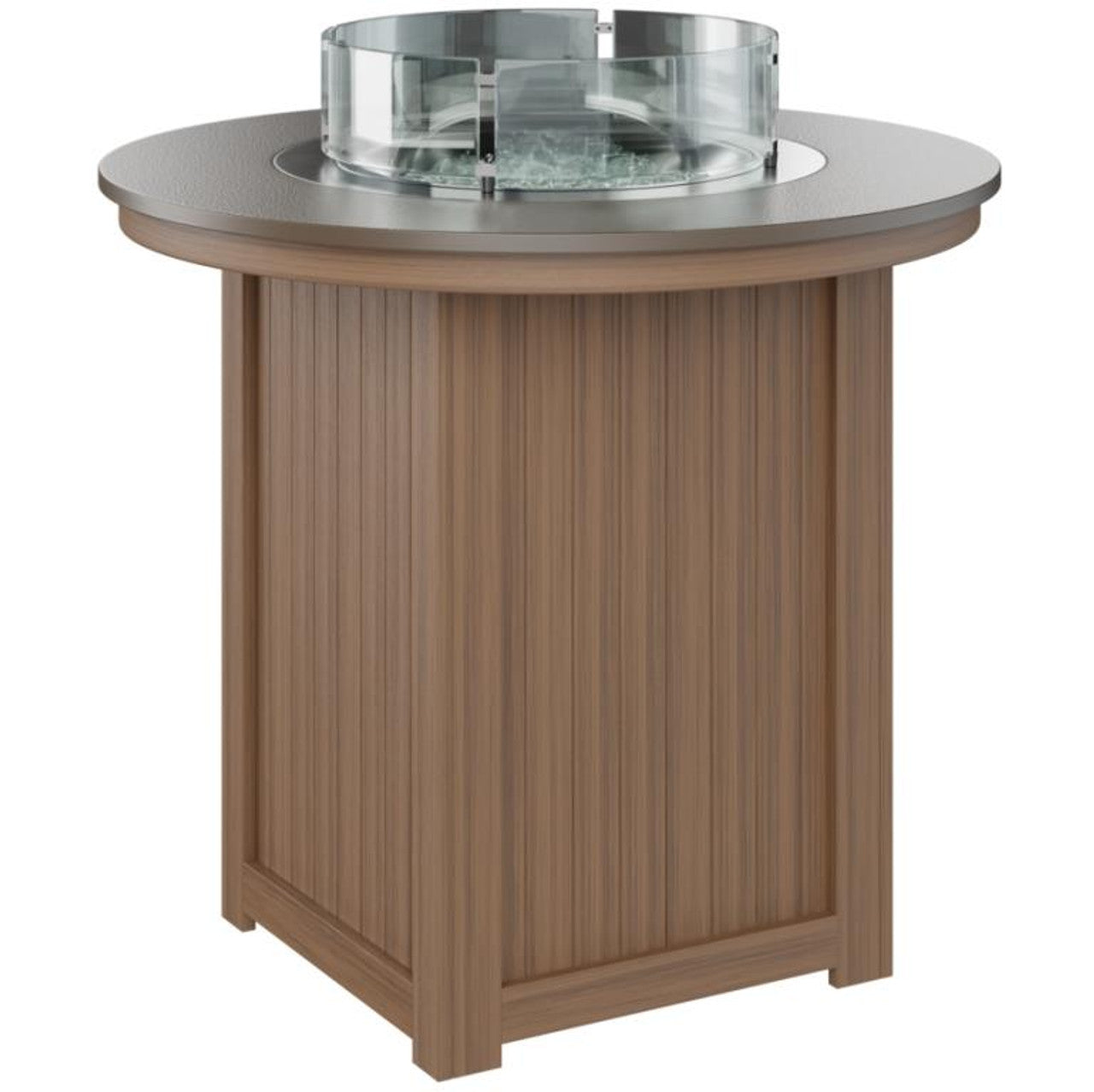 Donoma 44" Hammered Round Bar Fire Table