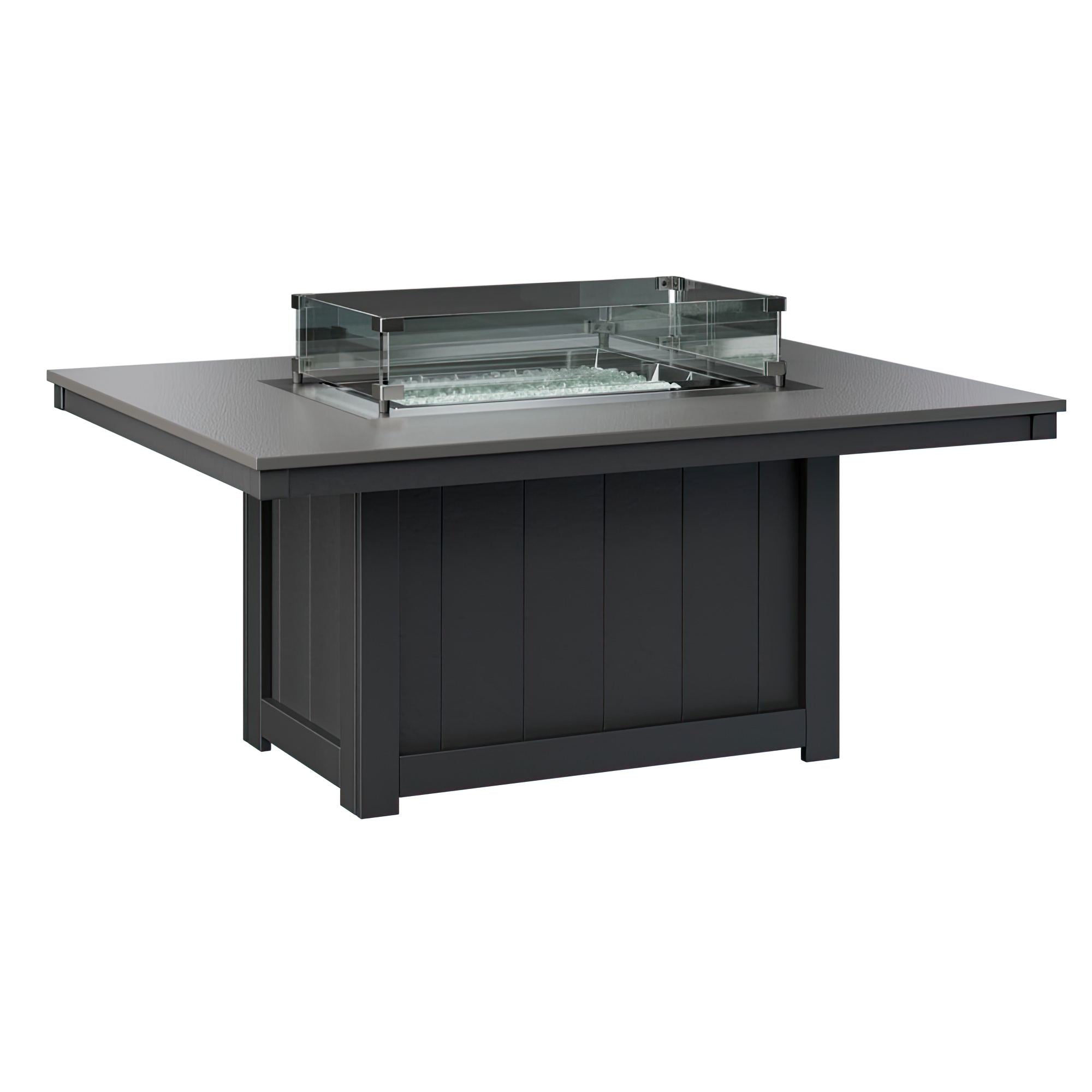 Donoma 42" x 54" Hammered Rectangular Fire Pit