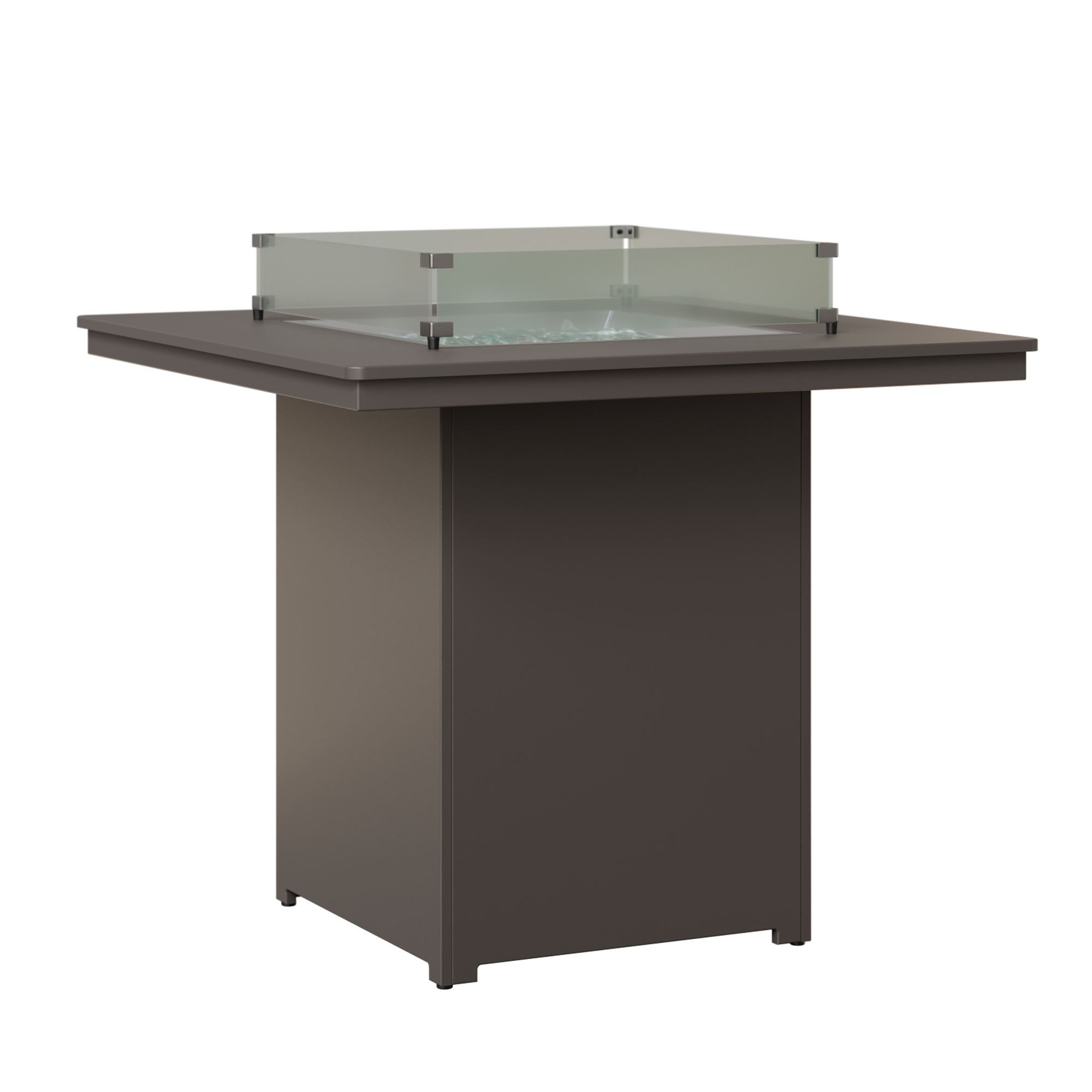 Numa 47" Hammered Square Bar Fire Table
