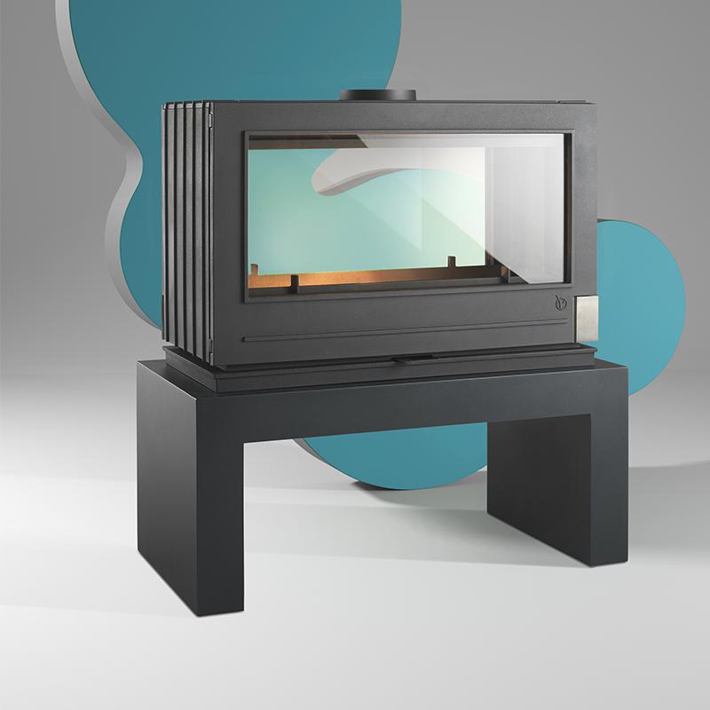 Invicta Aaron Two Sided Cast Iron Wood Stove