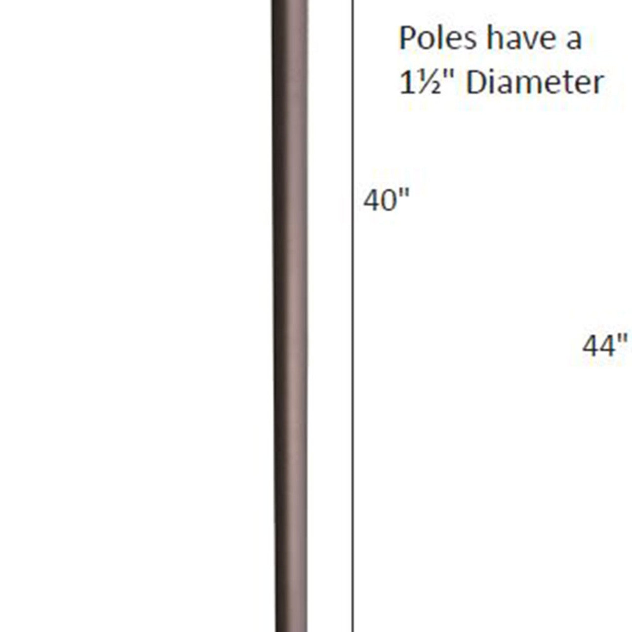 40” Umbrella Extension Pole