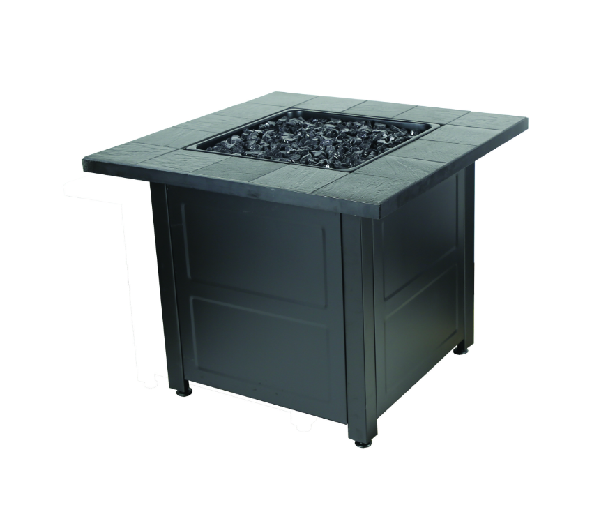 Glass Gas Burning Fire Pit