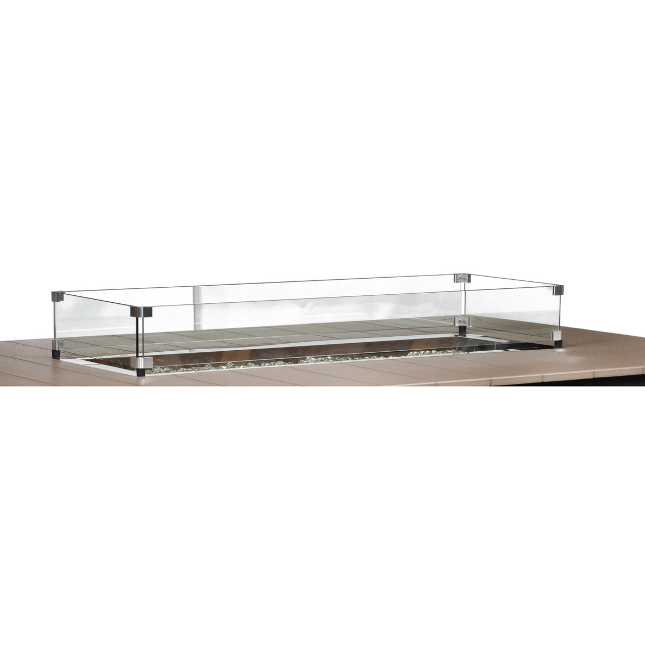 12” x 24” Rectangular Glass Wind Guard