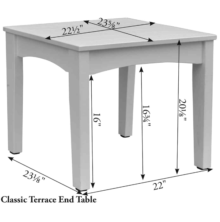 Classic Terrace End Table