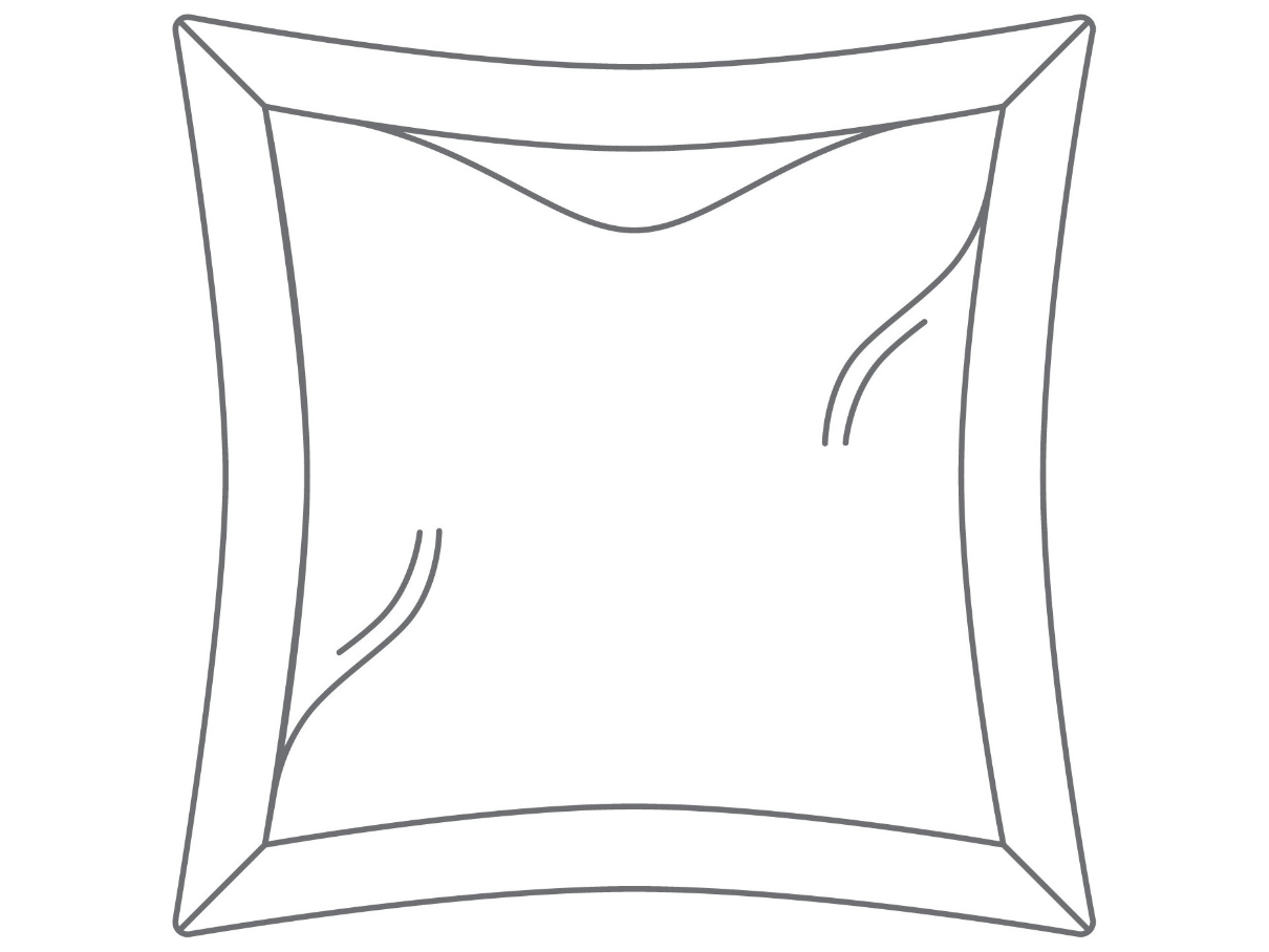 Lily Hive 20" x 20" Flanged Down Feather Throw Pillow