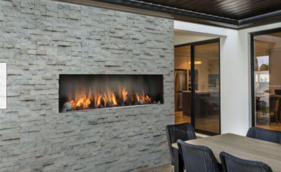 Kingsman Linear Outdoor Fireplaces Barbara Jean Collection