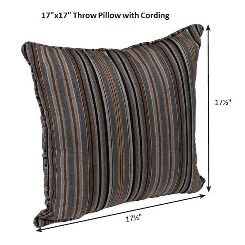 17” x 17” Corded Throw Pillow