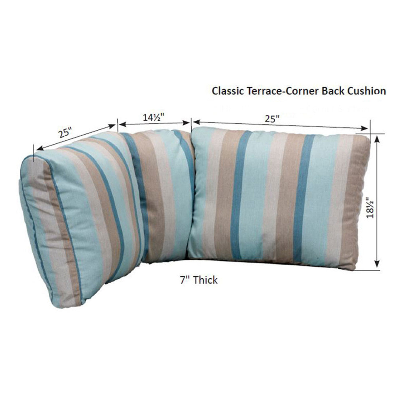 Classic Terrace Sectional Back Cushion