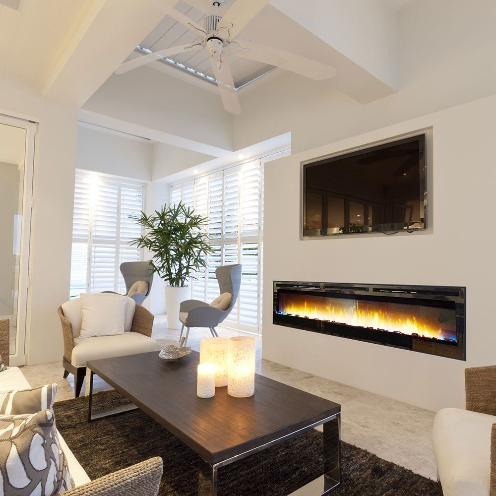 Nexfire 74” Contemporary Linear Electric Fireplace
