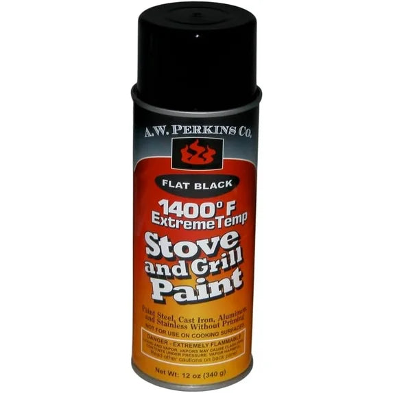 A.W. Perkins Stove & Grill Paint - Satin Black 16oz