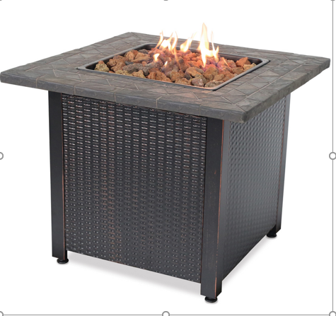 Square Gas Burning Fire Pit
