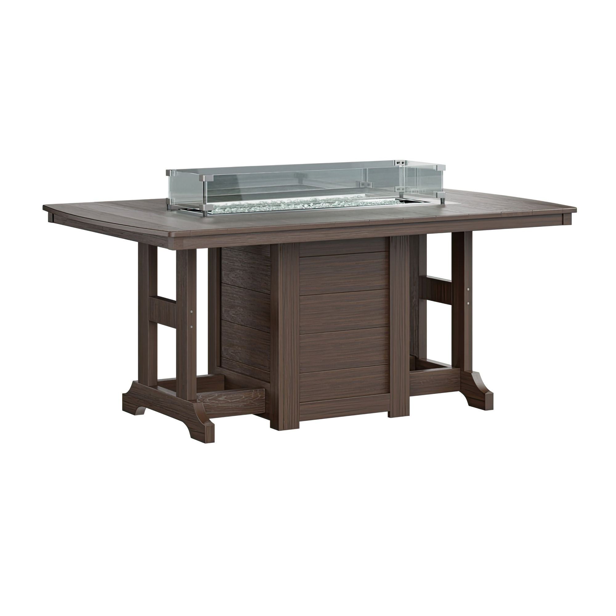 Garden Classic 44" x 72" Rectangular Fire Bar Table