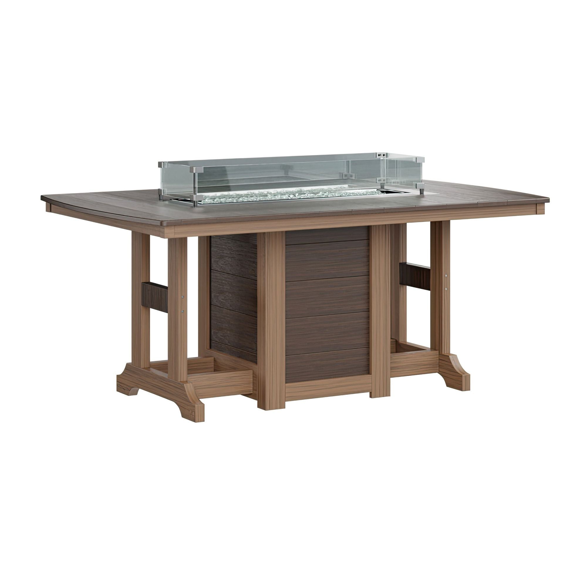 Garden Classic 44" x 72" Rectangular Fire Counter Table