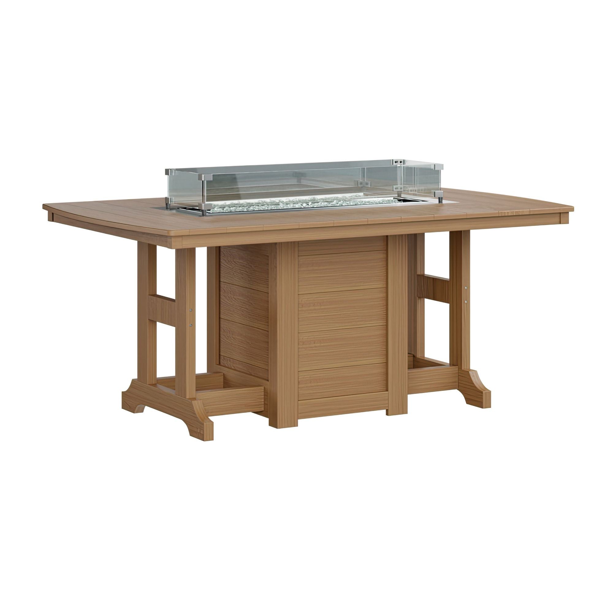 Garden Classic 44" x 72" Rectangular Fire Dining Table