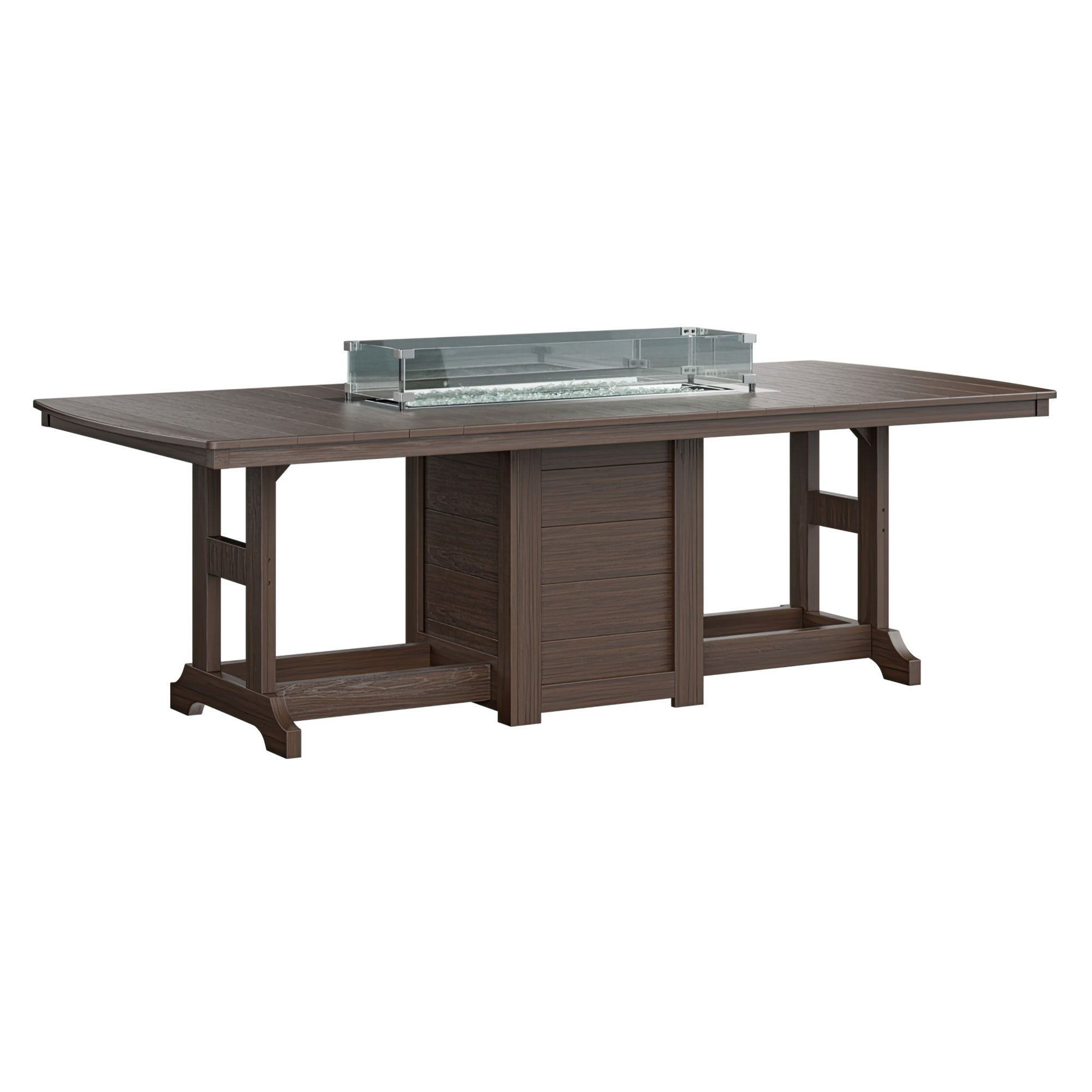 Garden Classic 44" x 96" Rectangular Fire Bar Table