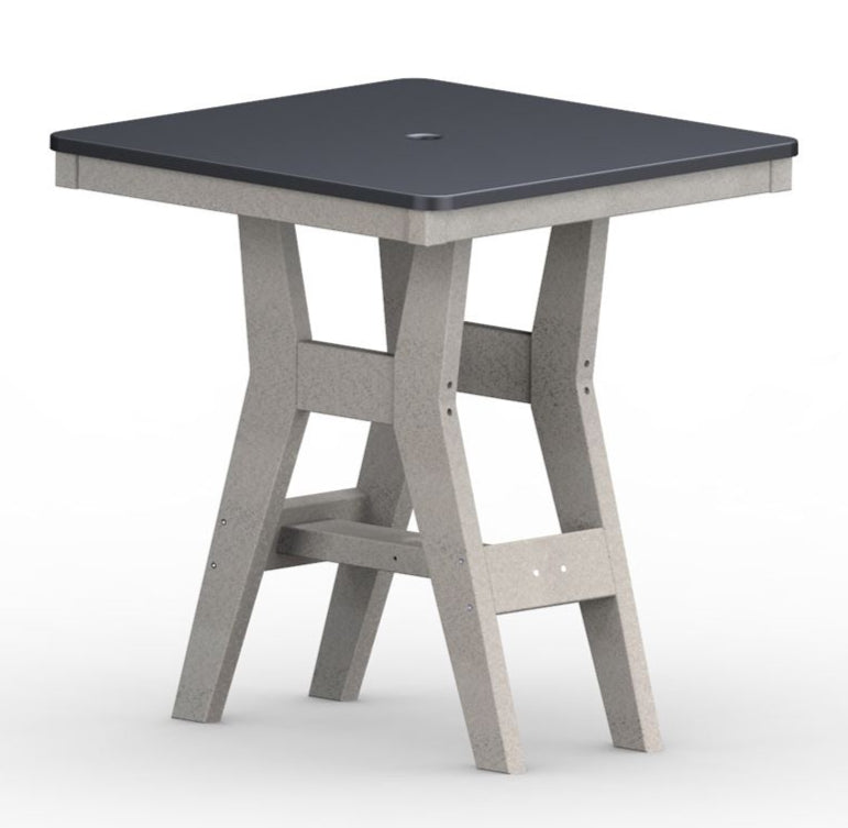 Harbor 28" Hammered Square Bar Table