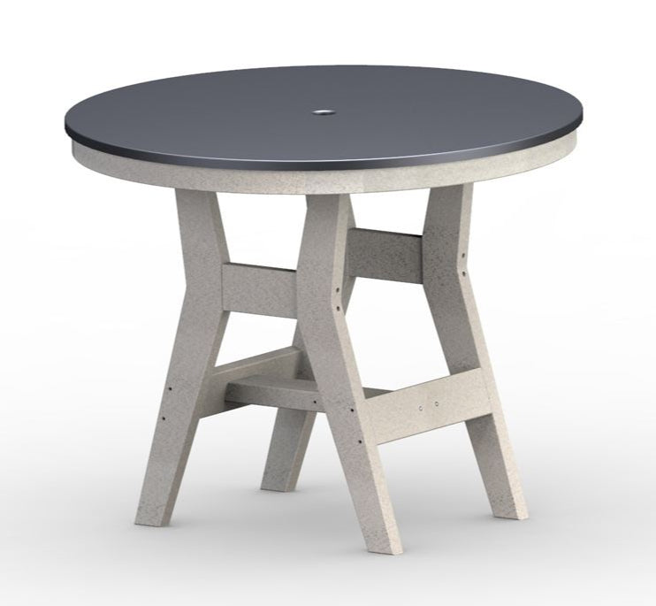 Harbor 38" Hammered Round Bar Table