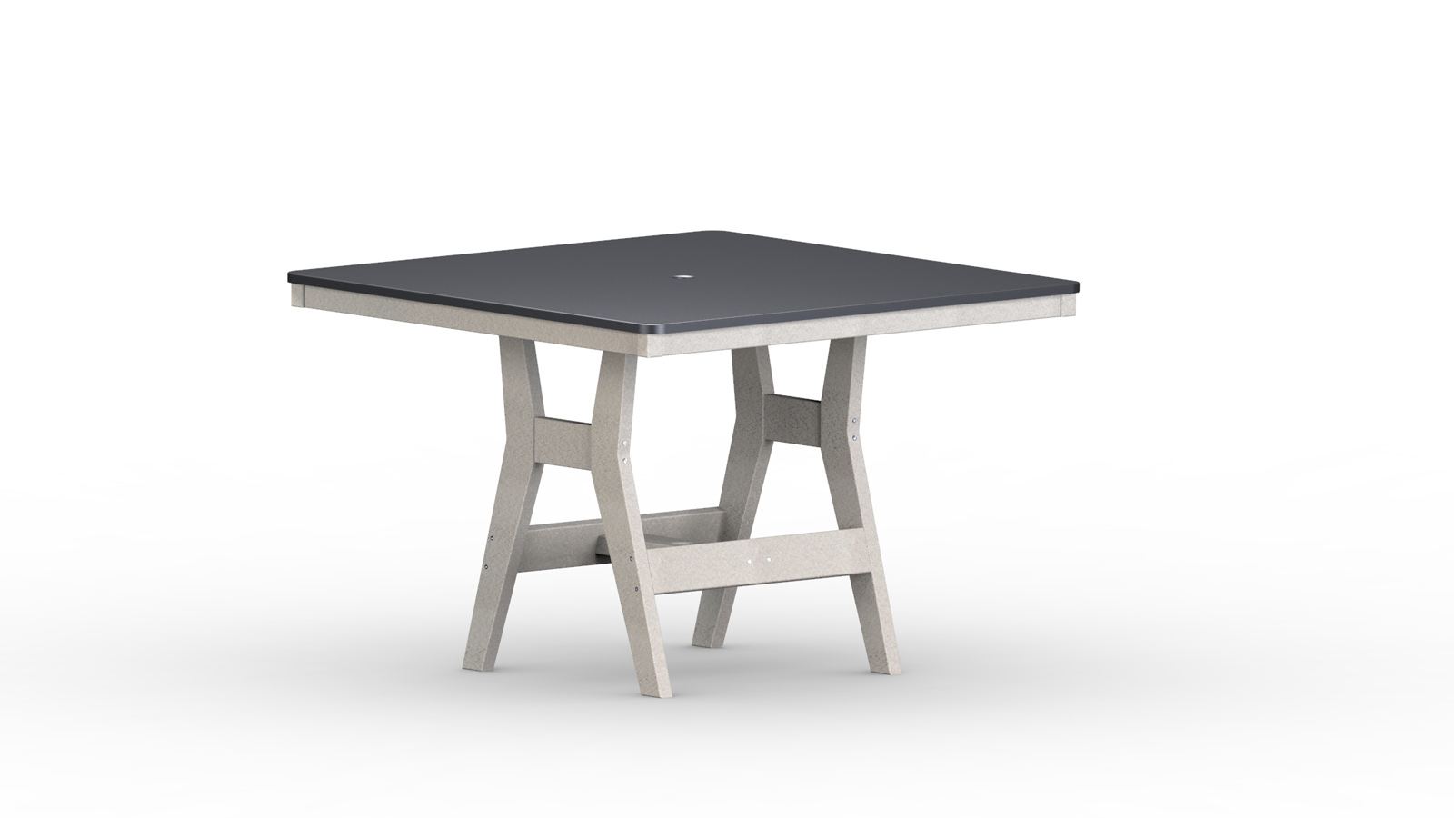 Harbor 44" Hammered Square Dining Table