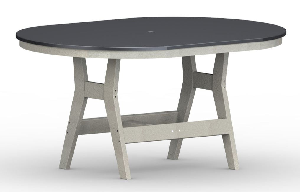Harbor 44" x 64" Hammered Oblong Bar Table