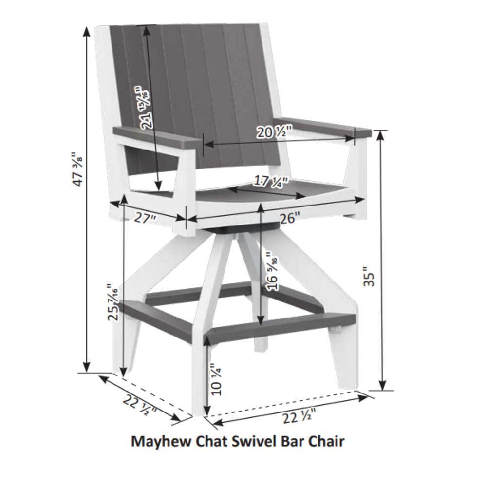 Mayhew Chat Swivel Bar Chair