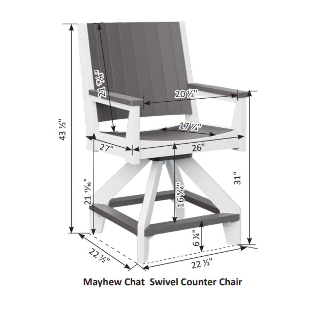 Mayhew Chat Swivel Counter Chair
