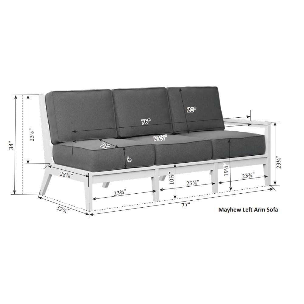 Mayhew Left Arm Sofa