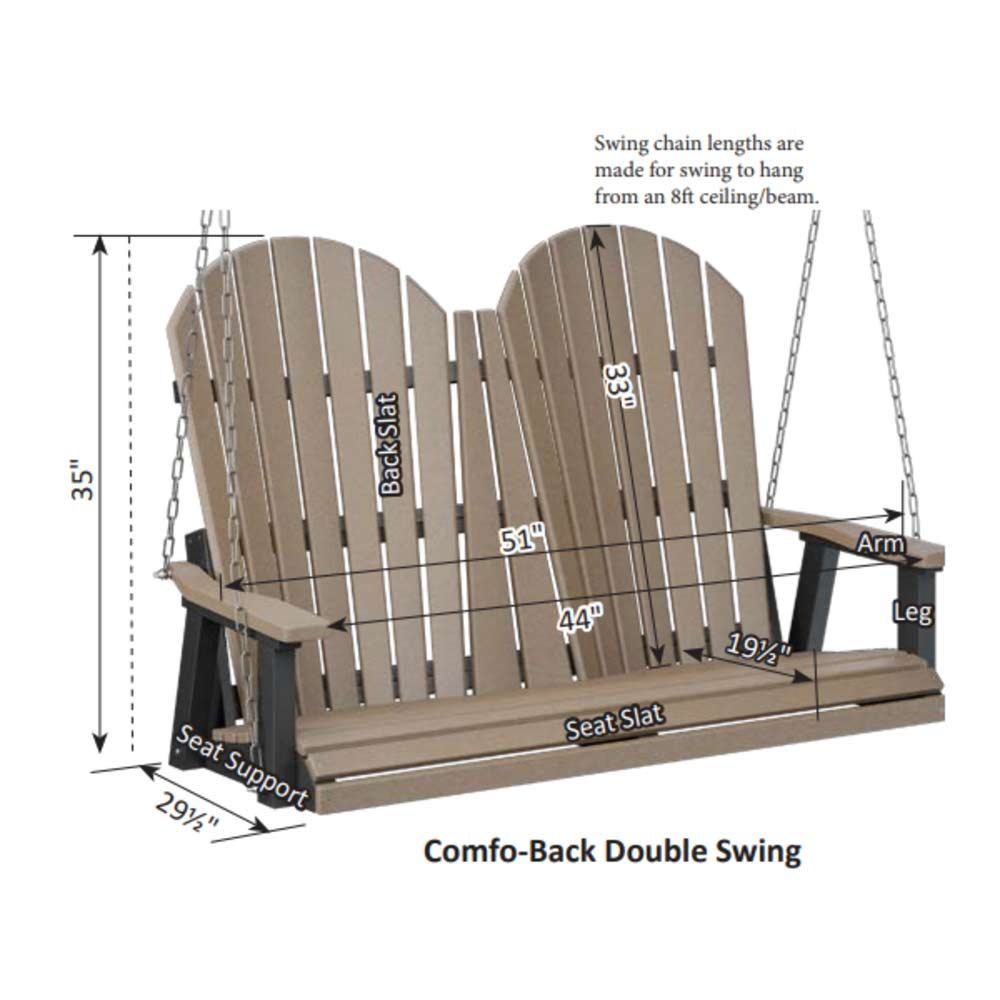 Comfo-Back Double Swing (Stainless Chains)
