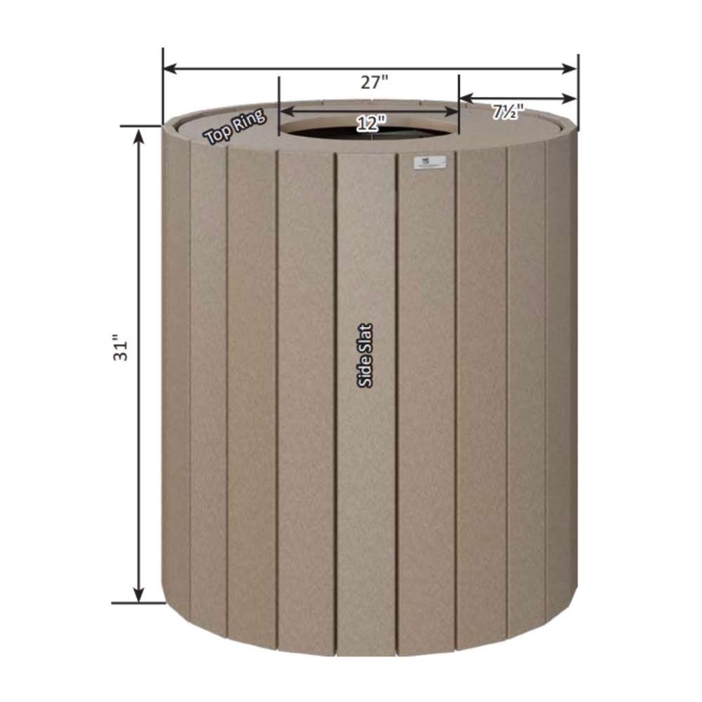 32 Gallon Round Trash Can