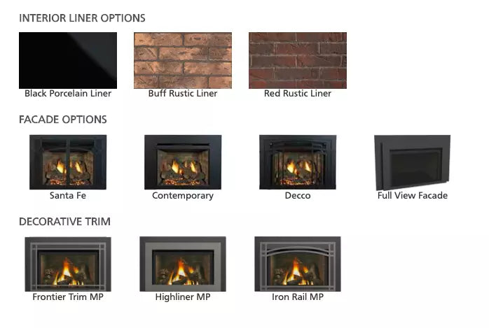 IronStrike Large Madison Park Direct Vent Gas Insert