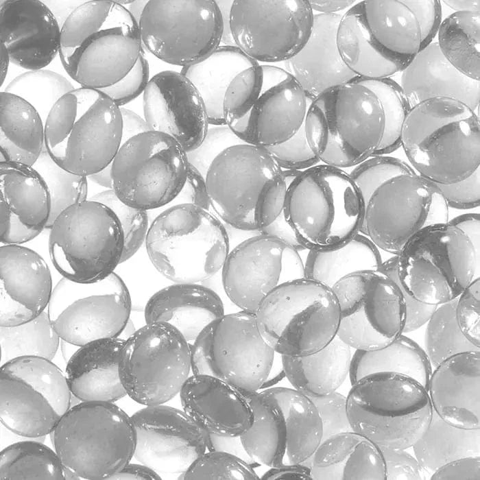 Clear Smooth Glass Pebbles