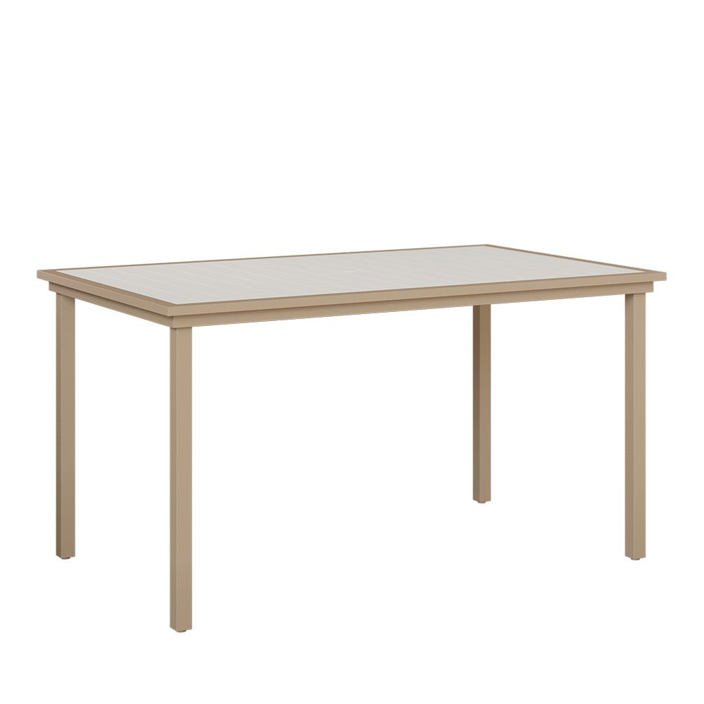 Vida 44" x 73" Poly Rectangular Bar Table