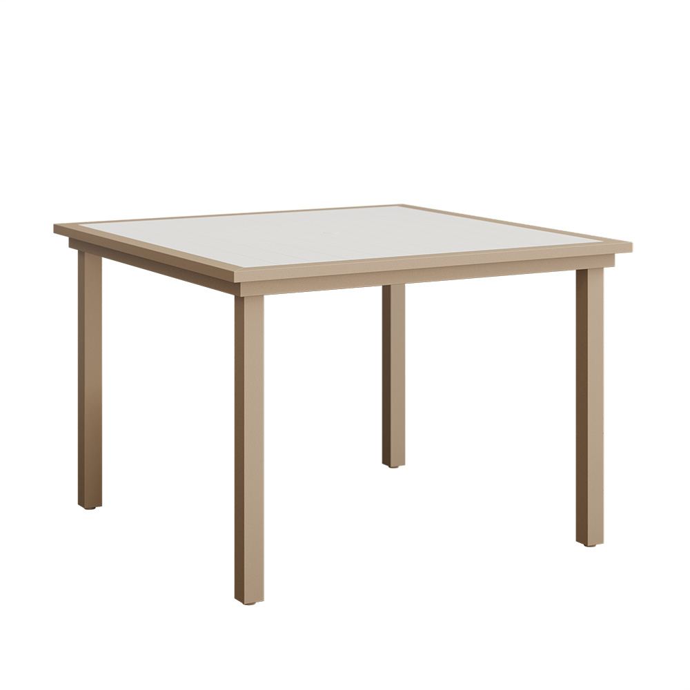 Vida 44" Poly Square Dining Table