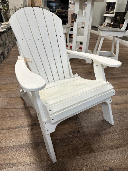 Poly Furniture USA Folding Adirondack White