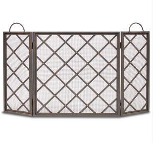 Iron Weave Three Fold Screen
