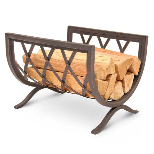 Iron Weave Wood Holder