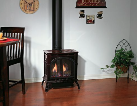 Spirit Cast Iron Direct Vent Gas Stove (Medium)