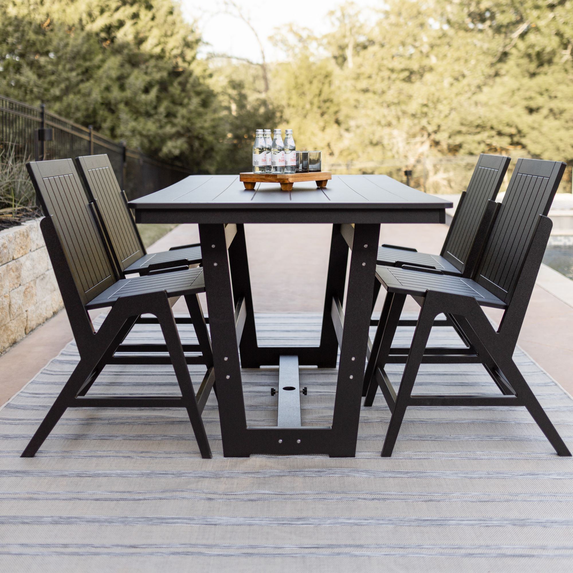 Hudson 40" x 70" Rectangular Bar Table