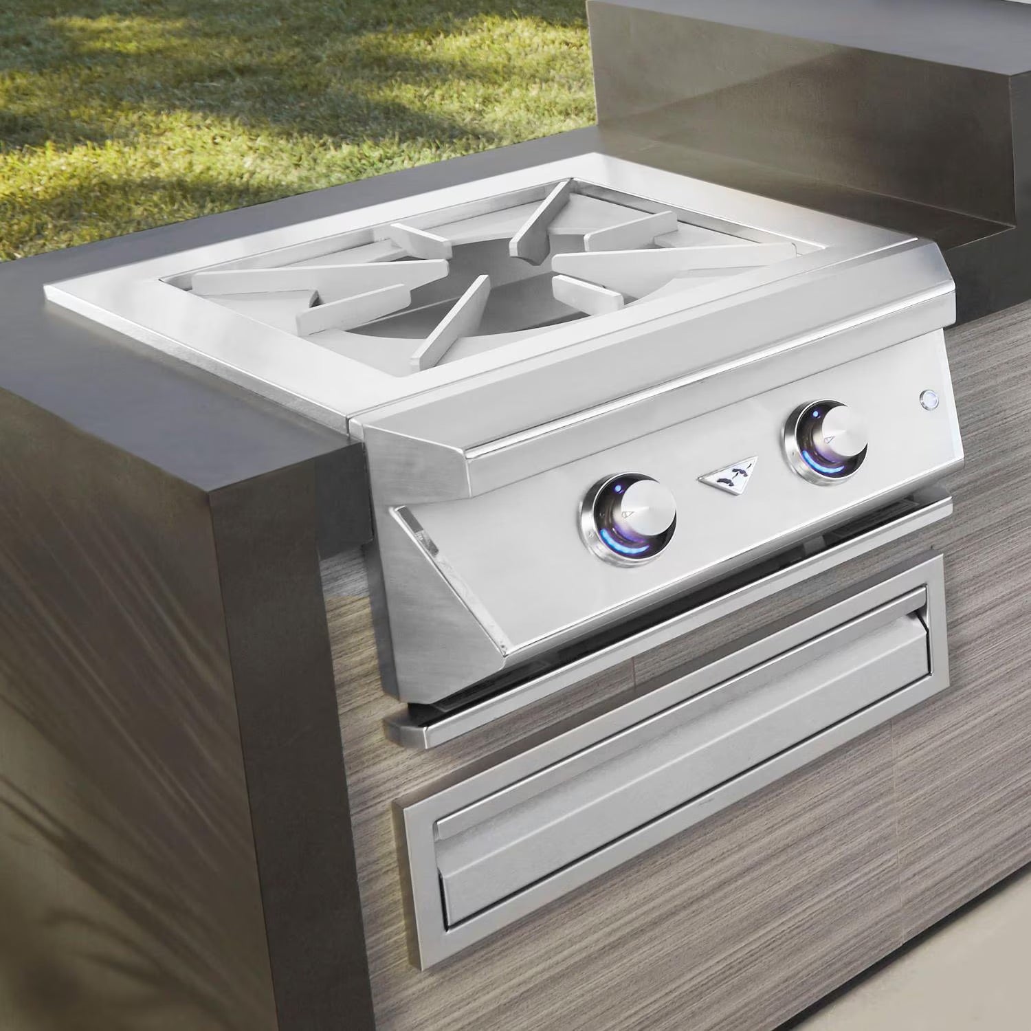 Twin Eagles 24" Natural Gas Power Burner w/ Heavy Duty Grate