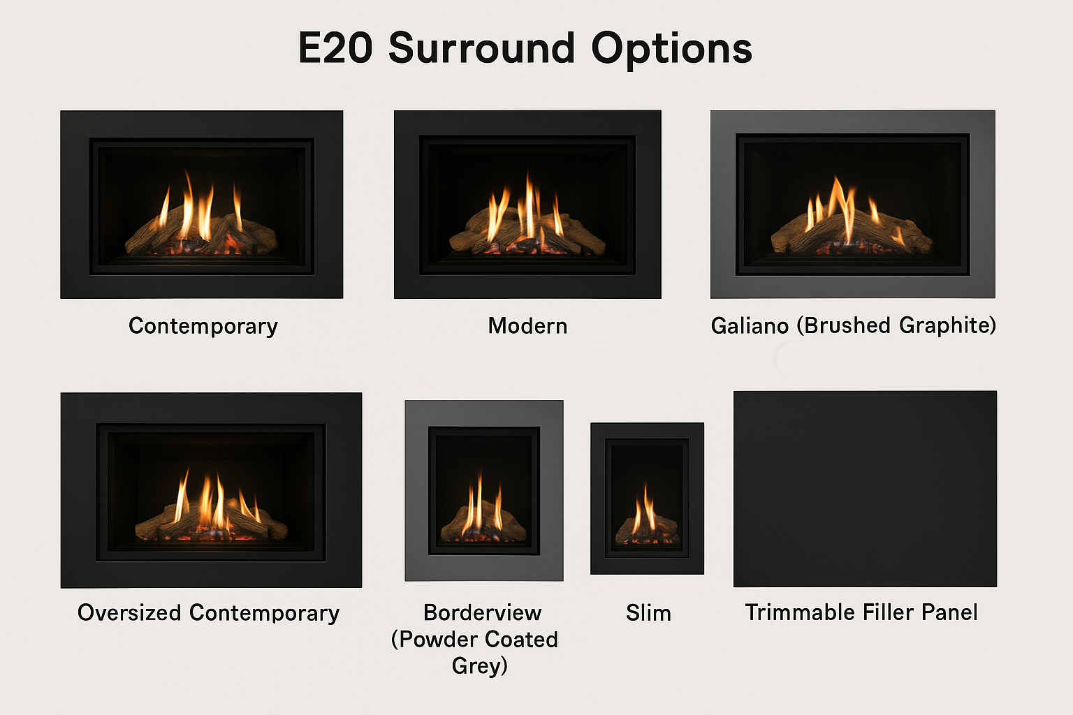 E20 Direct Vent Gas Insert