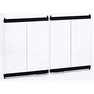 36" Extruded Aluminum Bi-Fold Doors - Black