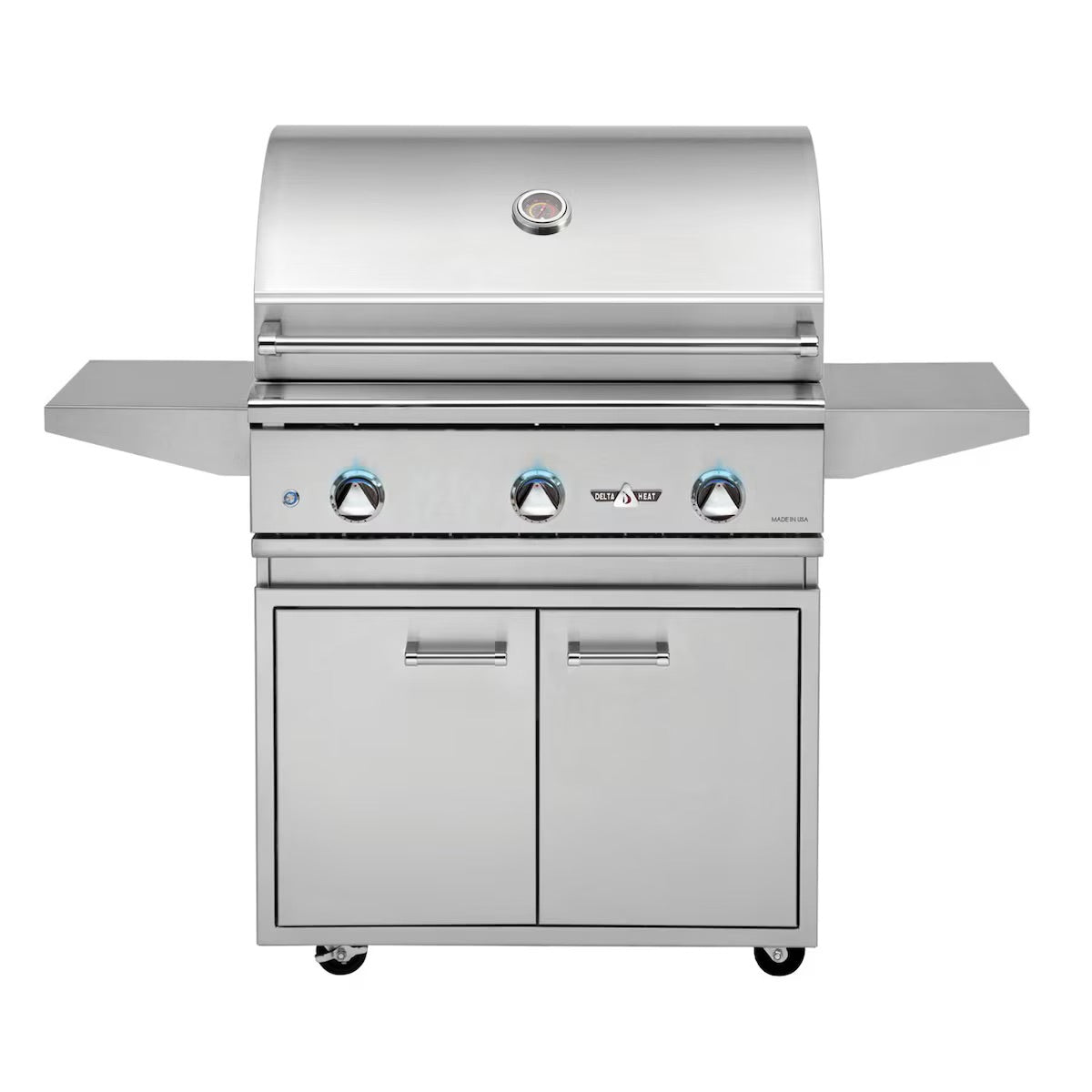 Delta Heat 32" 3-Burner Propane Gas Grill w/ Pedestal Cart Option