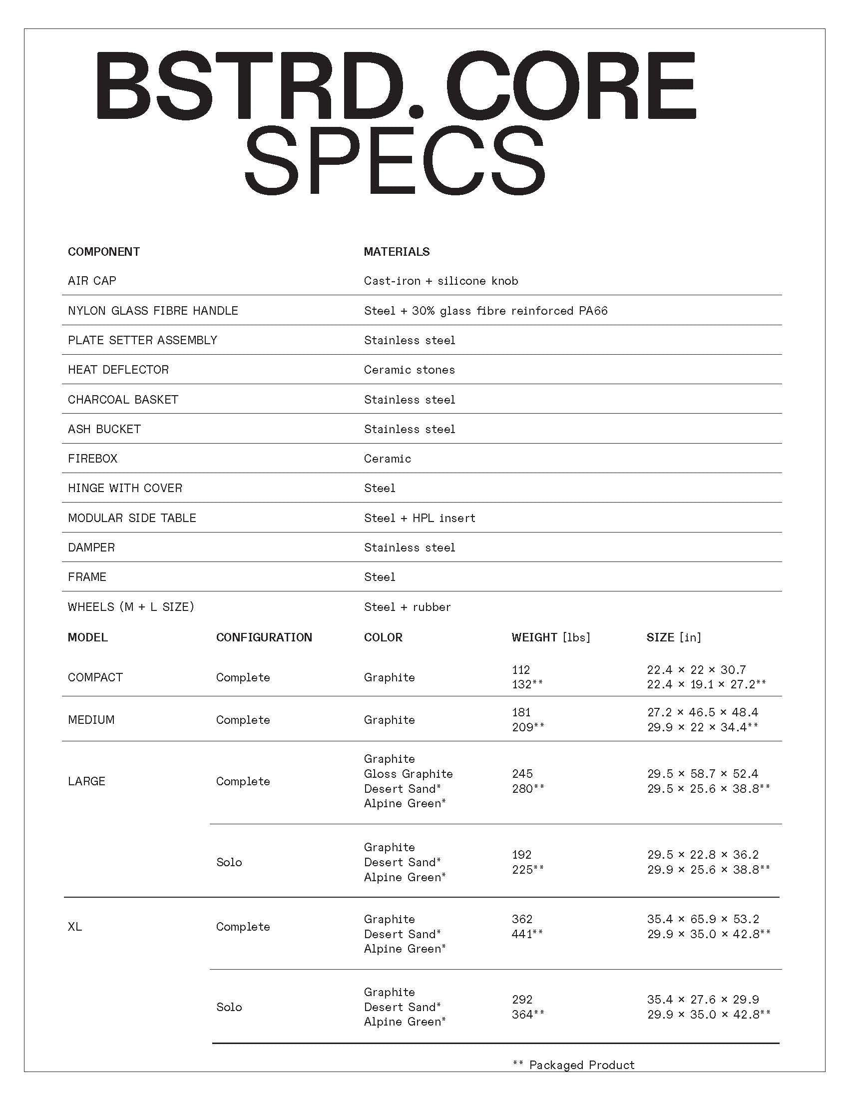 BSTRD.Core Line Medium Complete Kamado Grill