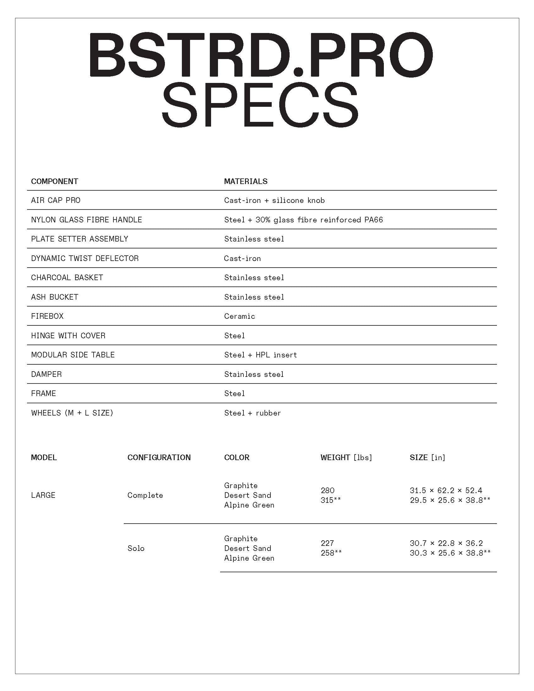 BSTRD.Pro Line Large Solo Kamado Grill