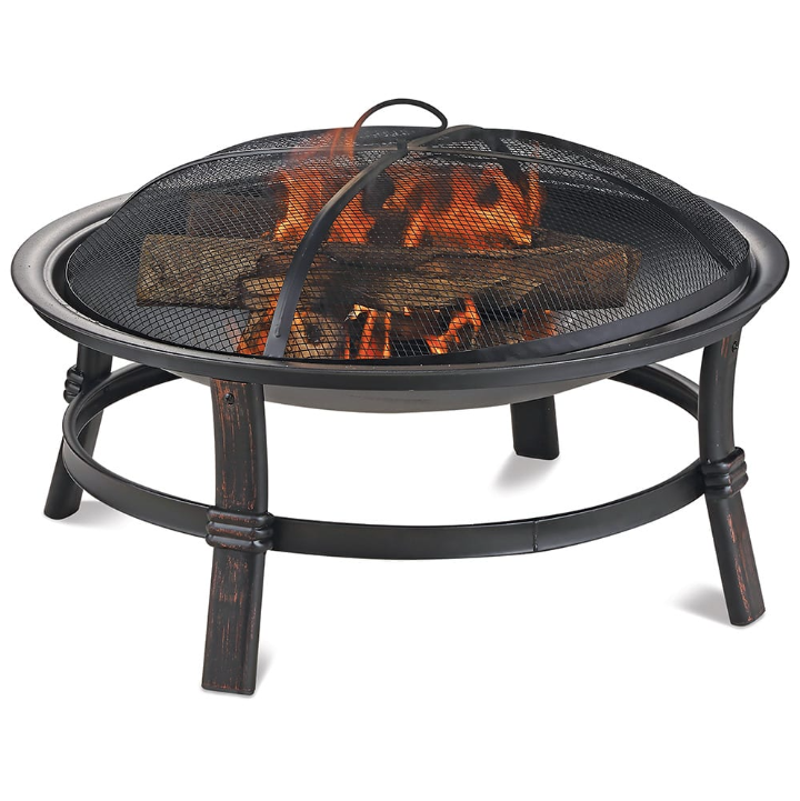 Brushed Copper Fire Bowl