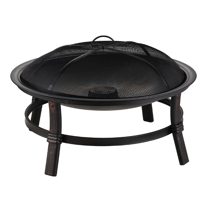 Brushed Copper Fire Bowl