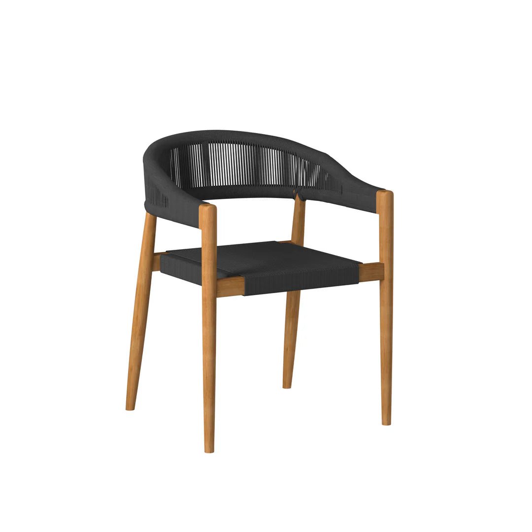 Klint Rope Stacking Arm Chair (Set of 4)